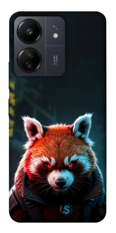 Чехол на Xiaomi Poco C65 Cyber Red Panda фото 1 из 1