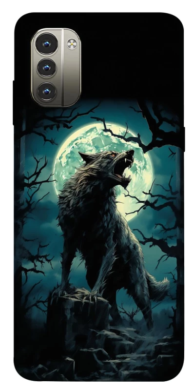 Чохол на Nokia G11 Вовк під місяцем фото 1 з 1
