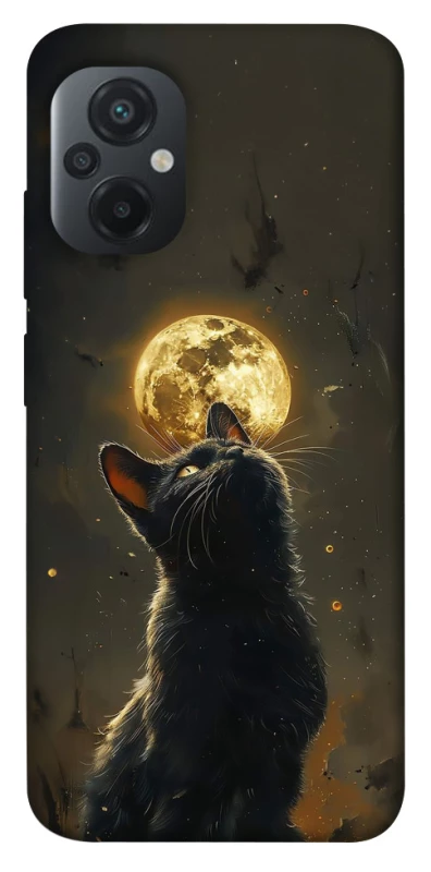 Чохол на Xiaomi Poco M5 Кіт під місяцем v2 фото 1 з 1