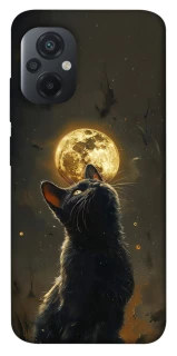 Чохол на Xiaomi Poco M5 Кіт під місяцем v2 фото 1 з 1