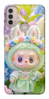 Чехол на Motorola Moto E40 Labubu & Flowers ver.2 фото 1 из 1