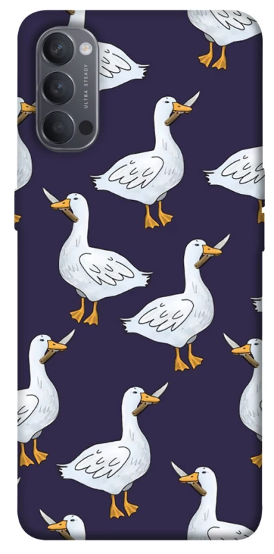 Чохол на Oppo Reno 4 Гуси з претензією фото 1 з 1