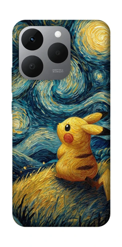 Чохол на Realme 15T Pikachu and Van Gogh фото 1 з 1