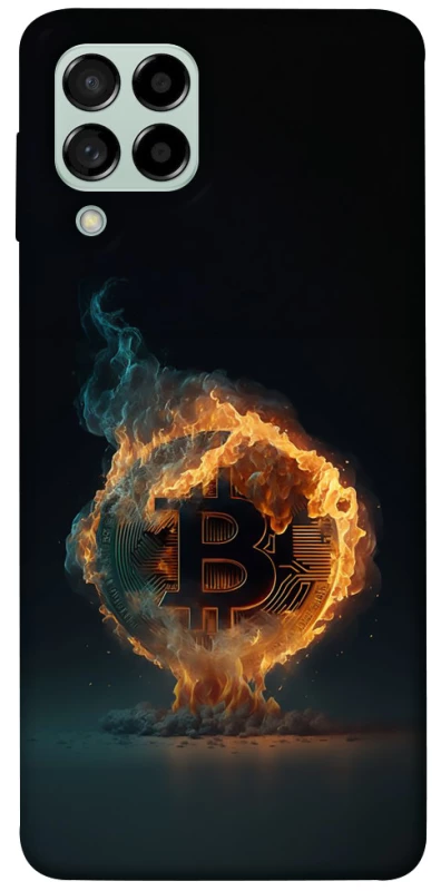 Чохол на Samsung Galaxy M53 5G Fire Bitcoin фото 1 з 1