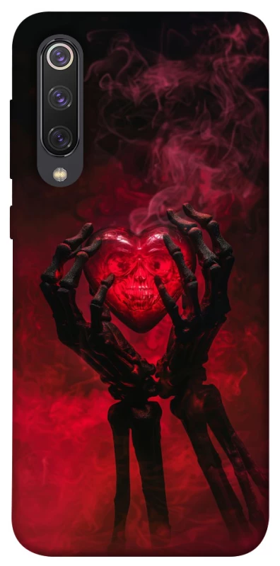 Чохол на Xiaomi Mi 9 SE Heart in the hands of a skeleton фото 1 з 1