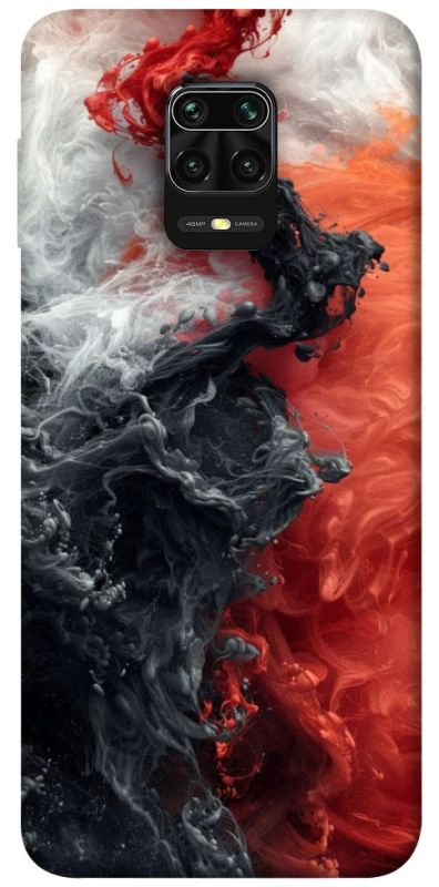 Чехол на Xiaomi Redmi Note 9s / Note 9 Pro / Note 9 Pro Max Black and Red фото 1 из 1
