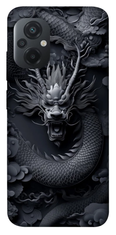 Чехол на Xiaomi Poco M5 black dragon фото 1 из 1