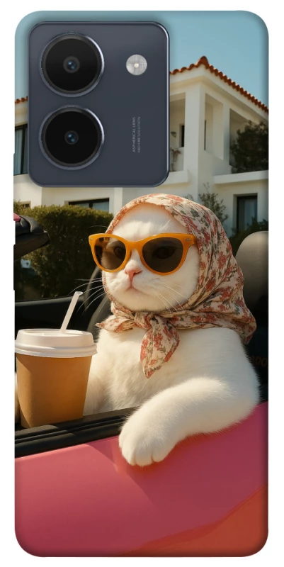 Чохол на Vivo Y36 Stylish Cat Cruise фото 1 з 1
