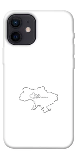 Чохол на Apple iPhone 12 mini (5.4") Ukraine map фото 1 з 1