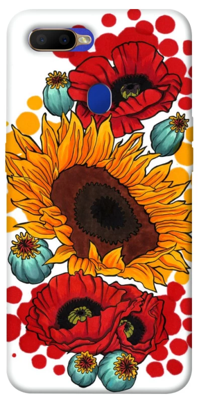 Чохол на Oppo A5s Соняшники та маки фото 1 з 1