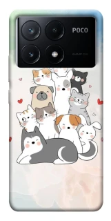 Чохол на Xiaomi Poco X6 Funny Pets ver.2 фото 1 з 1