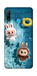Чохол на Huawei P30 lite Labubu in the pool фото 1 з 1