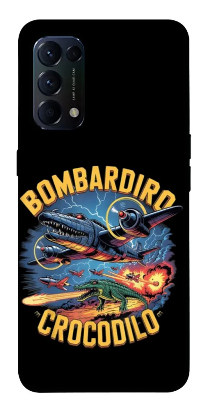 Чехол на Oppo Reno 5 4G Bombardino Crocodilo v2 фото 1 из 1