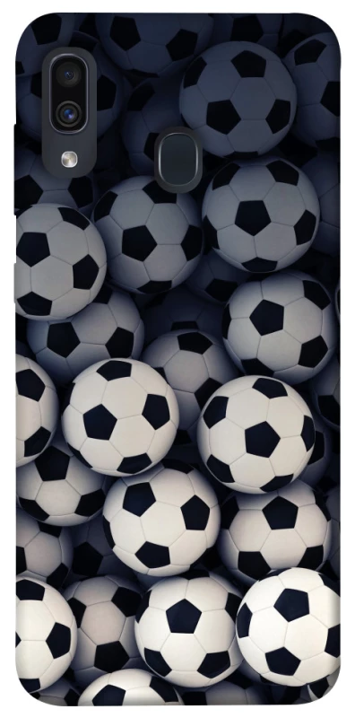 Чохол на Samsung Galaxy A20 / A30 Футбольні м'ячи фото 1 з 1