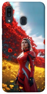 Чехол на Samsung Galaxy A20 / A30 Cyber space girl ver.5 фото 1 из 1