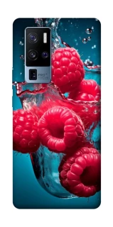 Чехол на Vivo X50 Pro+ Малинка в воде фото 1 из 1