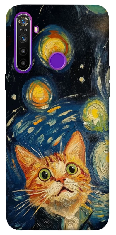 Чехол на Realme 5 paint cat фото 1 из 1