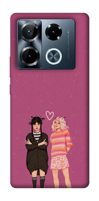 Чохол на Infinix Note 40 Pro 4G Raven & Rainbow Wednesday фото 1 з 1