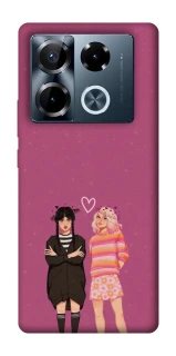 Чехол на Infinix Note 40 Pro 4G Raven & Rainbow Wednesday фото 1 из 1