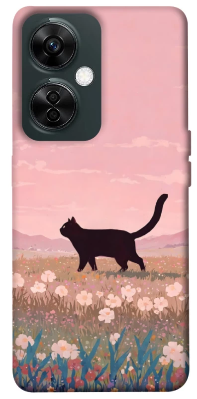 Чохол на OnePlus Nord CE 3 Lite cat on a field фото 1 з 1