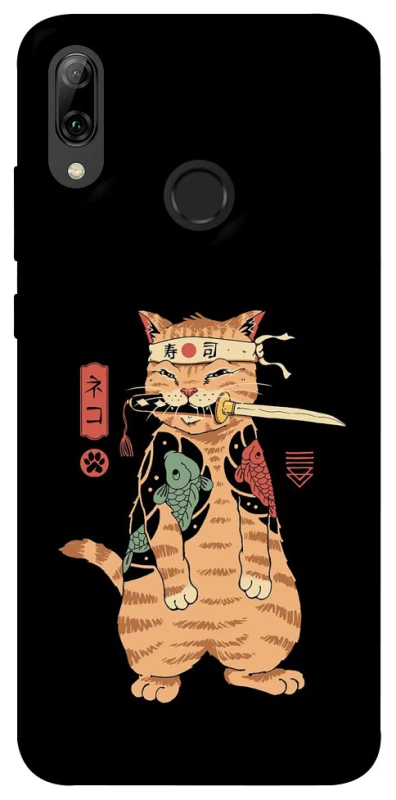 Чохол на Huawei P Smart (2019) Кіт-самурай фото 1 з 1