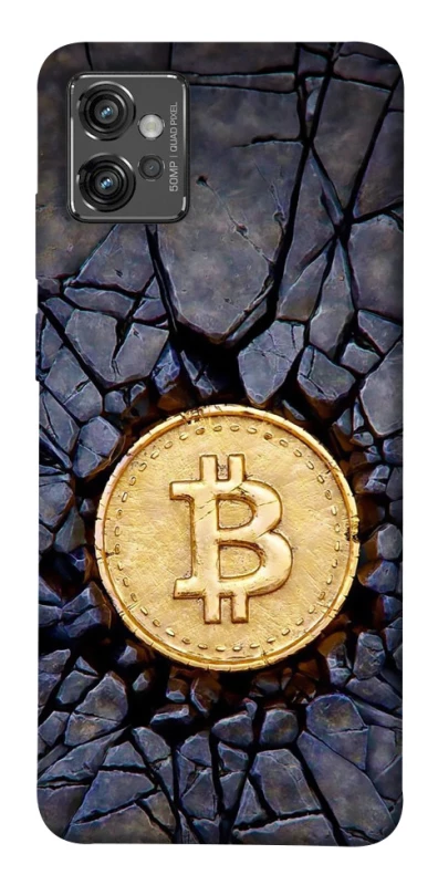 Чохол на Motorola Moto G32 Bitcoin cracks фото 1 з 1