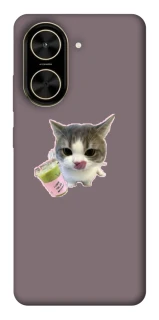 Чохол на Xiaomi Poco C71 cat matcha фото 1 з 1