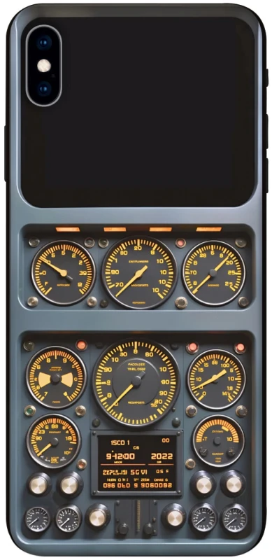 Чехол на Apple iPhone XS Max (6.5") Airplane instrument panel фото 1 из 1