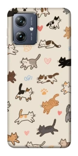 Чохол на Motorola Moto G54 Cat style ver.2 фото 1 Чохол на Motorola Moto G54 Cat style ver.2 фото 1 з 1