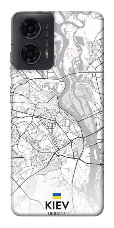 Чохол на Motorola Moto G04 Kiev white map фото 1 з 1