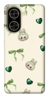 Чехол на Xiaomi Poco C71 Labubu Green Heart фото 1 из 1