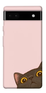 Чохол на Google Pixel 6a Peeping cat фото 1 з 1