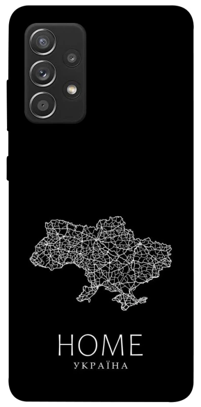 Чохол на Samsung Galaxy A52 4G / A52 5G Ukraine black map фото 1 з 1