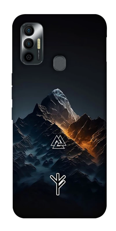 Чехол на TECNO Spark 7 Руны в горах фото 1 из 1
