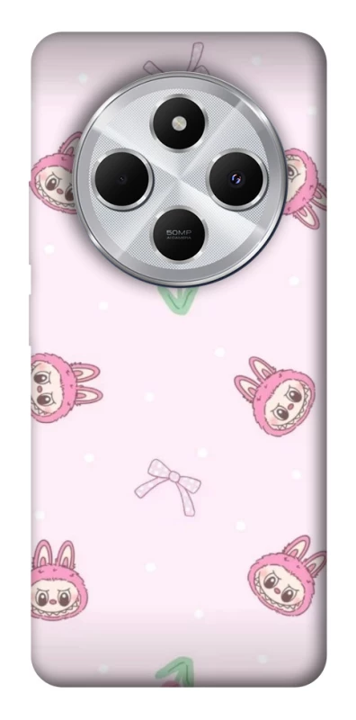 Чохол на Xiaomi Redmi 14C / Poco C75 Labubu Flower фото 1 з 1