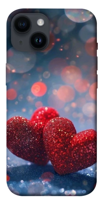 Чохол на Apple iPhone 14 (6.1") Red hearts фото 1 з 1