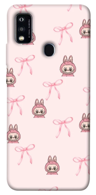 Чохол на ZTE Blade A51 Pink bows and Labubus фото 1 з 1