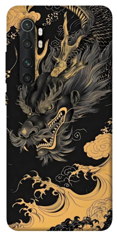 Чохол на Xiaomi Mi Note 10 Lite gold dragon фото 1 з 1
