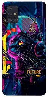 Чехол на Samsung Galaxy A51 Cyber Cat v2 фото 1 из 1