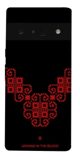 Чохол на Google Pixel 6 Pro Чорно-червона вишиванка фото 1 з 1