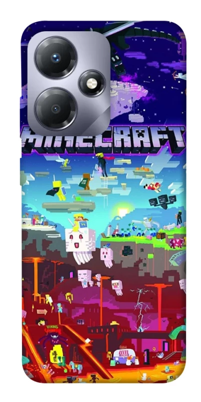 Чохол на Infinix Hot 30i Minecraft world фото 1 з 1