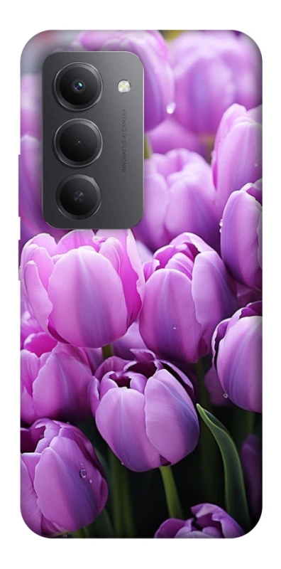 Чехол на Xiaomi Redmi 15 (Global) Фиолетовые тюльпаны фото 1 из 1