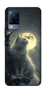 Чехол на Vivo V21 Кот под луной фото 1 из 1