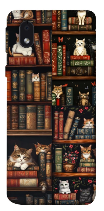 Чехол на Samsung Galaxy M01 Core / A01 Core Cats & Books фото 1 из 1