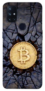 Чохол на OnePlus Nord N10 5G Bitcoin cracks фото 1 з 1