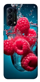 Чехол на Oppo Reno 5 4G Малинка в воде фото 1 из 1