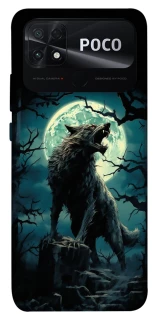 Чохол на Xiaomi Poco C40 Вовк під місяцем фото 1 з 1