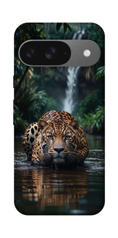 Чехол на Google Pixel 10 Leopard in water фото 1 из 1