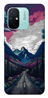 Чехол на Xiaomi Redmi 12C / Poco C55 Нарисованные горы фото 1 из 1