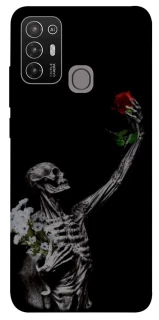 Чехол на ZTE Blade A52 Skeleton vs Rose фото 1 из 1
